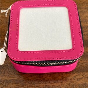 Pink Jewelry Travel Case